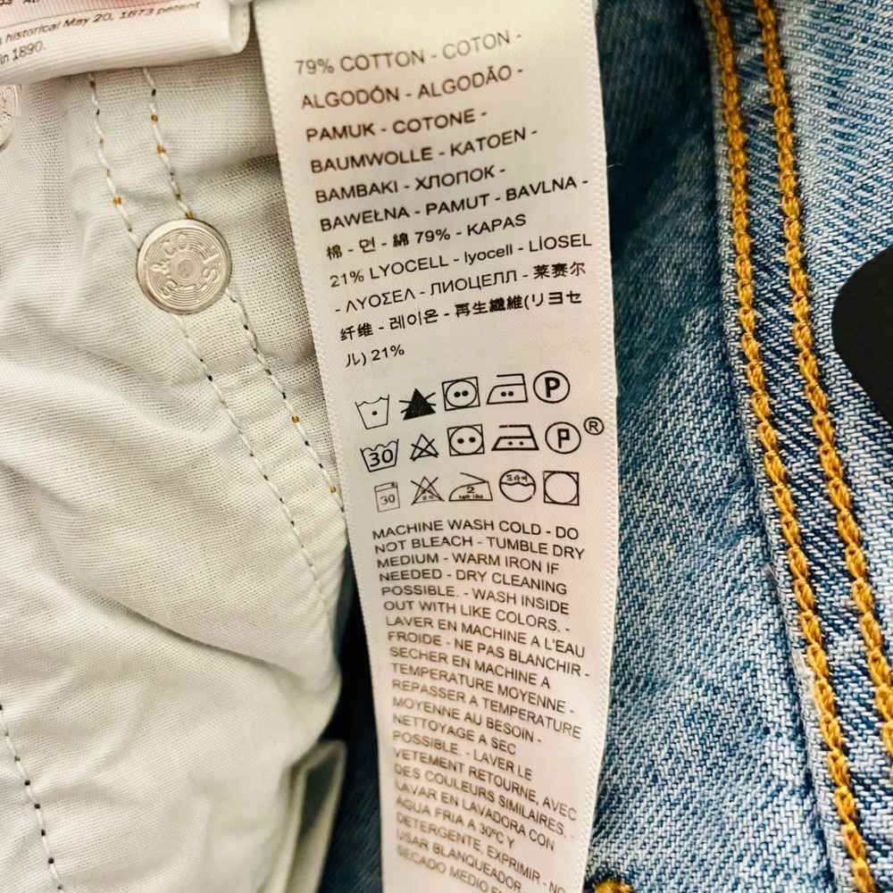 Levis Premium Ribcage Straight Ankle Jeans Women 27x27 In the Middle Blue Denim - Picture 9 of 14